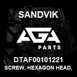 DTAF00101221 Sandvik SCREW, HEXAGON HEAD, PARTIAL THREA | AGA Parts