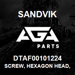 DTAF00101224 Sandvik SCREW, HEXAGON HEAD, PARTIAL THREA | AGA Parts