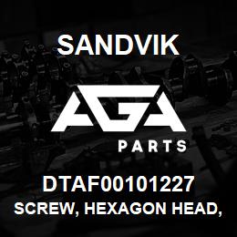 DTAF00101227 Sandvik SCREW, HEXAGON HEAD, PARTIAL THREA | AGA Parts