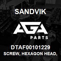 DTAF00101229 Sandvik SCREW, HEXAGON HEAD, PARTIAL THREA | AGA Parts