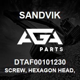 DTAF00101230 Sandvik SCREW, HEXAGON HEAD, PARTIAL THREA | AGA Parts