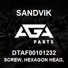 DTAF00101232 Sandvik SCREW, HEXAGON HEAD, PARTIAL THREA | AGA Parts