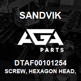 DTAF00101254 Sandvik SCREW, HEXAGON HEAD, PARTIAL THREA | AGA Parts