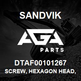 DTAF00101267 Sandvik SCREW, HEXAGON HEAD, PARTIAL THREA | AGA Parts