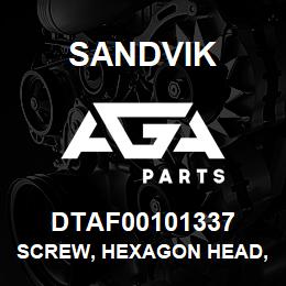 DTAF00101337 Sandvik SCREW, HEXAGON HEAD, FULL THREAD | AGA Parts