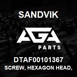 DTAF00101367 Sandvik SCREW, HEXAGON HEAD, FULL THREAD | AGA Parts