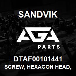 DTAF00101441 Sandvik SCREW, HEXAGON HEAD, PARTIAL THREA | AGA Parts