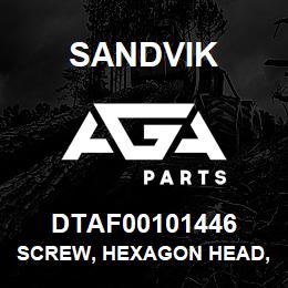 DTAF00101446 Sandvik SCREW, HEXAGON HEAD, PARTIAL THREA | AGA Parts