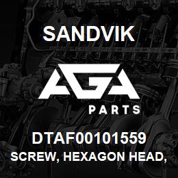 DTAF00101559 Sandvik SCREW, HEXAGON HEAD, FULL THREAD | AGA Parts