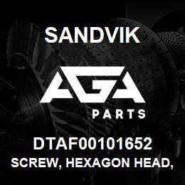 DTAF00101652 Sandvik SCREW, HEXAGON HEAD, PARTIAL THREA | AGA Parts