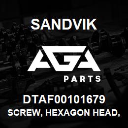 DTAF00101679 Sandvik SCREW, HEXAGON HEAD, PARTIAL THREA | AGA Parts