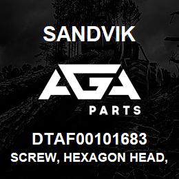 DTAF00101683 Sandvik SCREW, HEXAGON HEAD, PARTIAL THREA | AGA Parts