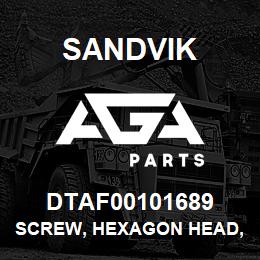 DTAF00101689 Sandvik SCREW, HEXAGON HEAD, PARTIAL THREA | AGA Parts