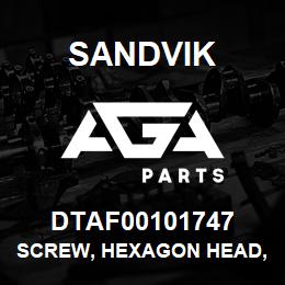 DTAF00101747 Sandvik SCREW, HEXAGON HEAD, FULL THREAD | AGA Parts