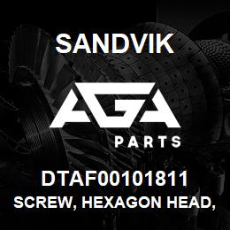 DTAF00101811 Sandvik SCREW, HEXAGON HEAD, PARTIAL THREA | AGA Parts