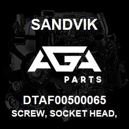 DTAF00500065 Sandvik SCREW, SOCKET HEAD, HEXAGON | AGA Parts