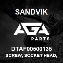 DTAF00500135 Sandvik SCREW, SOCKET HEAD, HEXAGON | AGA Parts