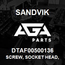 DTAF00500136 Sandvik SCREW, SOCKET HEAD, HEXAGON | AGA Parts