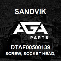 DTAF00500139 Sandvik SCREW, SOCKET HEAD, HEXAGON | AGA Parts