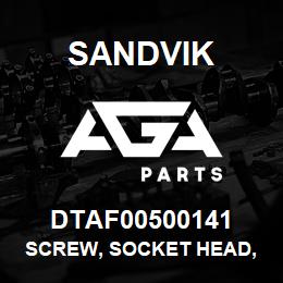 DTAF00500141 Sandvik SCREW, SOCKET HEAD, HEXAGON | AGA Parts