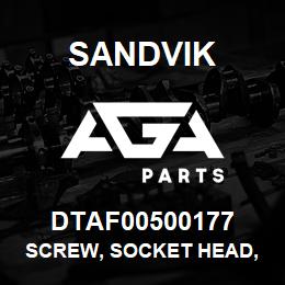 DTAF00500177 Sandvik SCREW, SOCKET HEAD, HEXAGON | AGA Parts