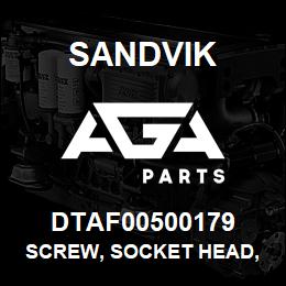 DTAF00500179 Sandvik SCREW, SOCKET HEAD, HEXAGON | AGA Parts