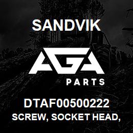 DTAF00500222 Sandvik SCREW, SOCKET HEAD, HEXAGON | AGA Parts