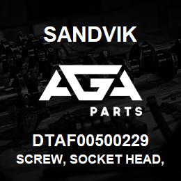 DTAF00500229 Sandvik SCREW, SOCKET HEAD, HEXAGON | AGA Parts