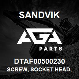 DTAF00500230 Sandvik SCREW, SOCKET HEAD, HEXAGON | AGA Parts