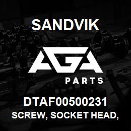 DTAF00500231 Sandvik SCREW, SOCKET HEAD, HEXAGON | AGA Parts