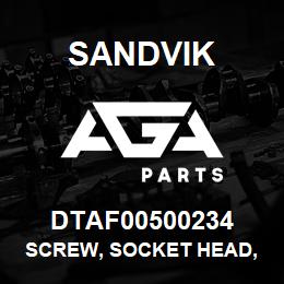 DTAF00500234 Sandvik SCREW, SOCKET HEAD, HEXAGON | AGA Parts