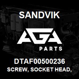 DTAF00500236 Sandvik SCREW, SOCKET HEAD, HEXAGON | AGA Parts