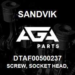 DTAF00500237 Sandvik SCREW, SOCKET HEAD, HEXAGON | AGA Parts