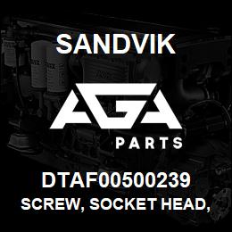 DTAF00500239 Sandvik SCREW, SOCKET HEAD, HEXAGON | AGA Parts