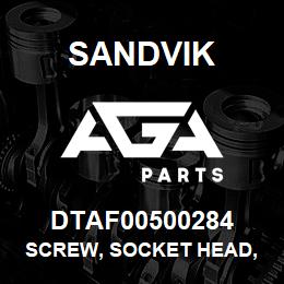 DTAF00500284 Sandvik SCREW, SOCKET HEAD, HEXAGON | AGA Parts