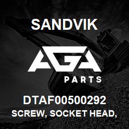 DTAF00500292 Sandvik SCREW, SOCKET HEAD, HEXAGON | AGA Parts