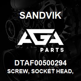 DTAF00500294 Sandvik SCREW, SOCKET HEAD, HEXAGON | AGA Parts