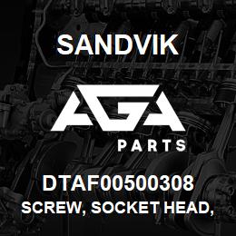 DTAF00500308 Sandvik SCREW, SOCKET HEAD, HEXAGON | AGA Parts