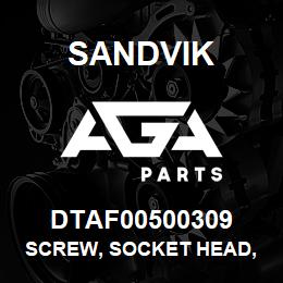 DTAF00500309 Sandvik SCREW, SOCKET HEAD, HEXAGON | AGA Parts