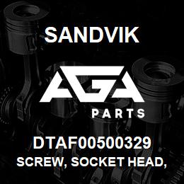 DTAF00500329 Sandvik SCREW, SOCKET HEAD, HEXAGON | AGA Parts