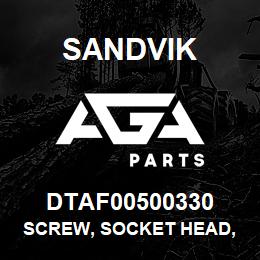 DTAF00500330 Sandvik SCREW, SOCKET HEAD, HEXAGON | AGA Parts