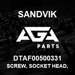 DTAF00500331 Sandvik SCREW, SOCKET HEAD, HEXAGON | AGA Parts