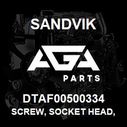 DTAF00500334 Sandvik SCREW, SOCKET HEAD, HEXAGON | AGA Parts