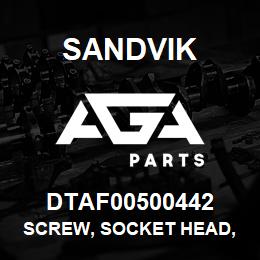 DTAF00500442 Sandvik SCREW, SOCKET HEAD, HEXAGON | AGA Parts