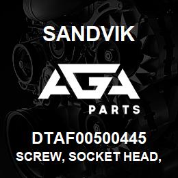 DTAF00500445 Sandvik SCREW, SOCKET HEAD, HEXAGON | AGA Parts