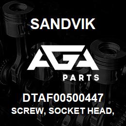 DTAF00500447 Sandvik SCREW, SOCKET HEAD, HEXAGON | AGA Parts