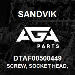 DTAF00500449 Sandvik SCREW, SOCKET HEAD, HEXAGON | AGA Parts