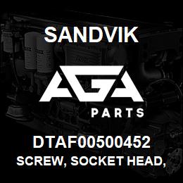 DTAF00500452 Sandvik SCREW, SOCKET HEAD, HEXAGON | AGA Parts