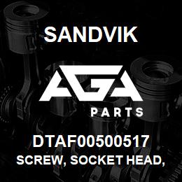 DTAF00500517 Sandvik SCREW, SOCKET HEAD, HEXAGON | AGA Parts