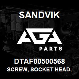 DTAF00500568 Sandvik SCREW, SOCKET HEAD, HEXAGON | AGA Parts